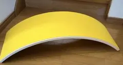 バランスボード 木製 子供 大人 体幹 トレーニング 室内遊び　　　　　黄色