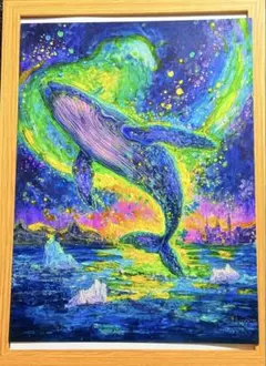 スクラッチアート開運絵画完成品龍神金運富士山ステンドグラスハンドメイドアート