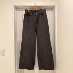 Frame Denim ワイドレッグ ジーンズ ブラック　ストレートのサムネイル