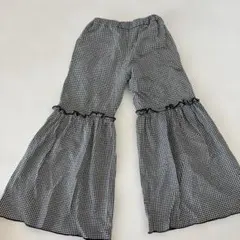 UNIONINI ギンガムチェック ロングパンツ 6-8y