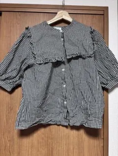 【petit main LIEN】セーラーカラーブラウスレディース