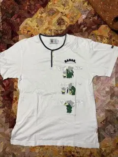 14日までBABAR ババール ヘンリーネック Tシャツ ホワイト M
