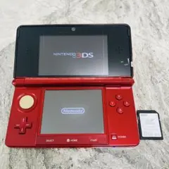 ニンテンドー3DS - ☆極美品☆ ニンテンドー3DS フレアレッド 本体 ACアダプター 箱付き 任天堂 3DS ニンテンドー3DS 本体 完品 フレアレッド 中古