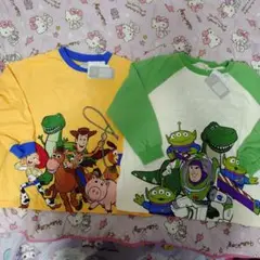 トイストーリー　バズ　ウッディ　長袖　Tシャツ　ロンT 130 2つセット