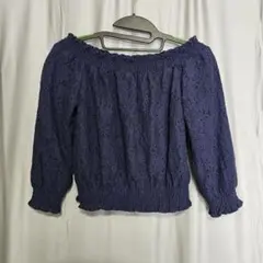 セシルマクビー　CECIL McBEE　総レース　オフショルダー　カットソー