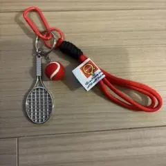 テニス ラケット ボール キーホルダー チャーム