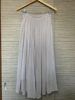 UNIQLO プリーツロングスカート Mサイズ ピンク
