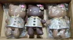 レア★希少★ハローキティ★チョコレート★レザーぬいぐるみ★3体セット