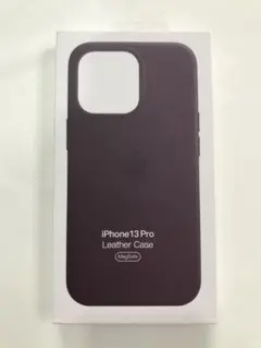 純正新品iPhone 13 Pro レザーケース　ダークチェリー ❸