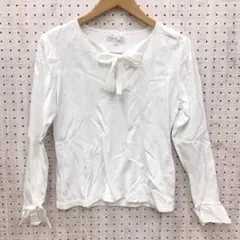 agnes b. レトロインポート古着 リボン装飾 長袖カットソー ロンTのサムネイル