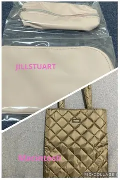 マッキントッシュ ブラウントートバック JILLSTUARTコスメポーチ新品