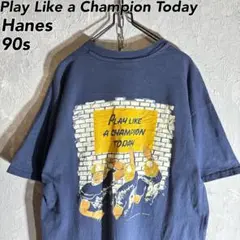 Hanes 90s USA vintage オクラホマ大学　Tシャツ　ネイビー