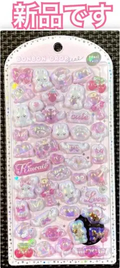 ア*へ様 新品 ｟ 正規品 ｠ボンボンドロップシール ぴんきーボンボン 柄