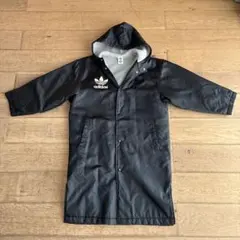 adidas フリース裏地 フード付きコート