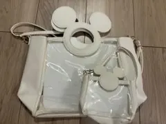 ミッキーマウス ホワイト バッグセット