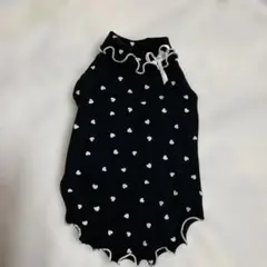 犬　服・ハート模様フリル付き　最終