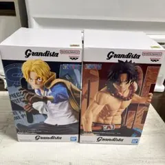 ワンピース　フィギュア　グランディスタ　エース　サボ