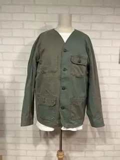 メンズ ノーカラージャケット