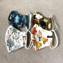 子供、小顔用布マスク4枚セット