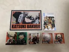 僕のヒーローアカデミア　爆豪勝己 ポストカード　ステッカー　6点セット