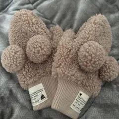 ディズニー　ボアミトン　手袋　ミッキー