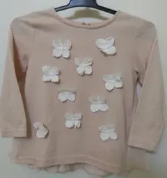 petit main 花モチーフ フレアトップス