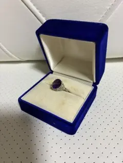新品未使用☆大粒カイヤナイト リング 24号 天然石 ハンドメイド 深い
