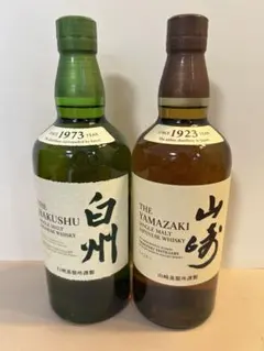 山崎・白州 ウイスキー 1973年製 5本セット 白州・山崎 ウイスキー セット 1973年・1923年 - メルカリ