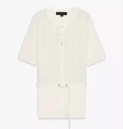 ZARA ポワンテルニット ベルトジャケットのサムネイル