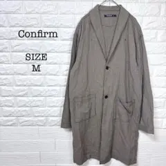 コンファーム Confirmチェック柄 シャツコート 綿100% M 茶系