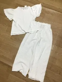 【ZARA/ザラ】半袖セットアップ/122cm★ホワイト★キッズ★女の子