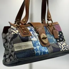 入手困難✨ コーチ coach パッチワーク シグネチャー y2k ターンロック