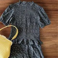 earth music&ecology 花柄トップス　半袖　 セットアップ