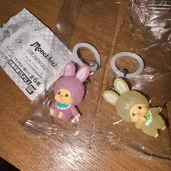 モンチッチめじるしアクセサリー チムたん ピンク　黄色