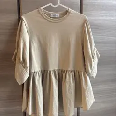 ADAM ET ROPE ペプラム 半袖 トップス