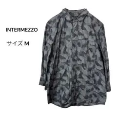 INTERMEZZO（M）迷彩柄 カモフラ 長袖シャツ グレー インターメッツォのサムネイル
