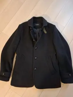 ナノユニバース メルトンマリンコート Mウール