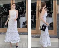 ワンピース　ドレス　ノースリーブ　キャミワンピース