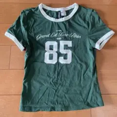 H&M半袖Tシャツ グリーンのサムネイル