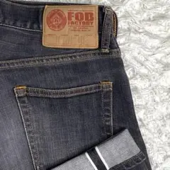 美品✨FOB FACTORY デニム セルビッチ ストレッチ コジマ M メンズのサムネイル