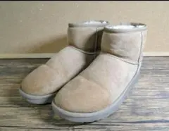 （230115）UGG アグ ムートン ショート ブーツ 24.0㎝ ブラウン