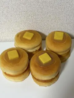 パンケーキ ホットケーキ スクイーズ4個セット まとめ売り