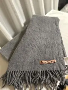 Acne Studios マフラー グレー 200x70cm - メルカリ