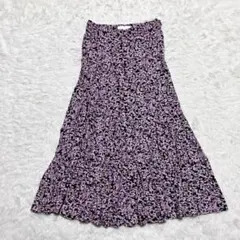 【H&M】エイチアンドエム◇花柄 総柄 プリント フレアスカート S