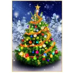 ダイヤモンドアート ビーズアート 樹氷 クリスマスツリー キット ビーズ 手芸