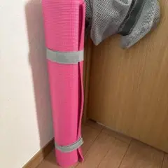 ピンク ヨガマットと収納バッグセット