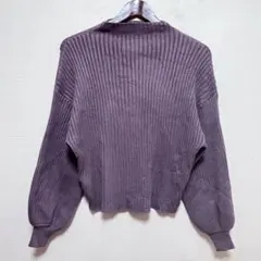 GRL ボリュームスリーブボトルネックニットトップス