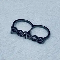 【即購入可】アクセサリー 2連リング ピース