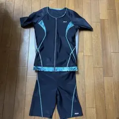 FILA 水着 上下セット　 黒/ブルー　サイズM ９号