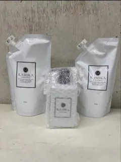 KAMIKA クリームシャンプー 600g 2個セット 詰め替え用ボトル付きのサムネイル